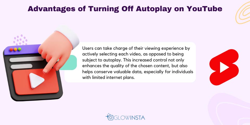 advantages of turning off autoplay on YouTube