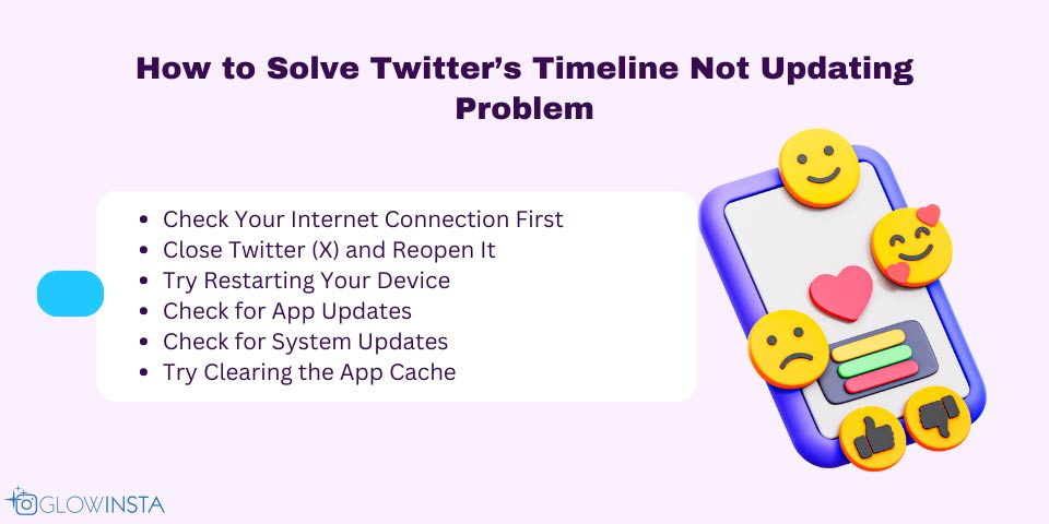 how to solve Twitter timeline not updating error