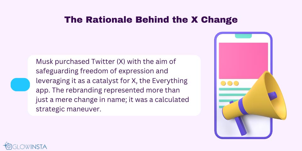 the rationale behind the X change